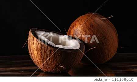 coconut fruit food. Generative AI 111159610