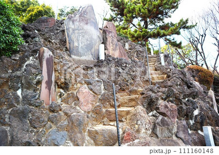 品川神社の富士塚の参道（登山道） 111160148