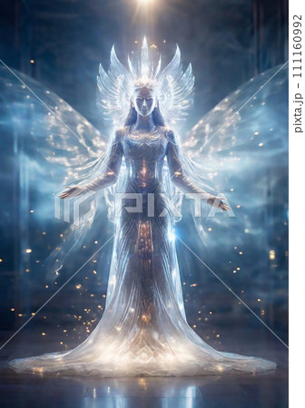 透明な精霊 神 天使 水神 のスピリチュアルアート 111160992