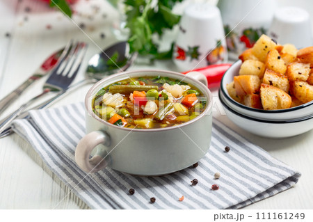 Thick vegetable soup. Thick vegetable soup. 111161249