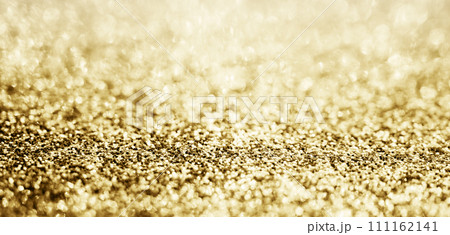 Abstract gold glitter sparkle with bokeh background 111162141