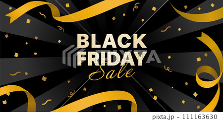 ブラックフライデーバナー（2:1）_ベクターイラスト 111163630