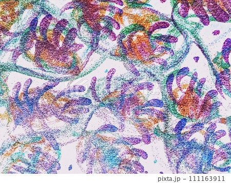植物モチーフ・手書きのアート 植物モチーフ・手書きのアート 111163911