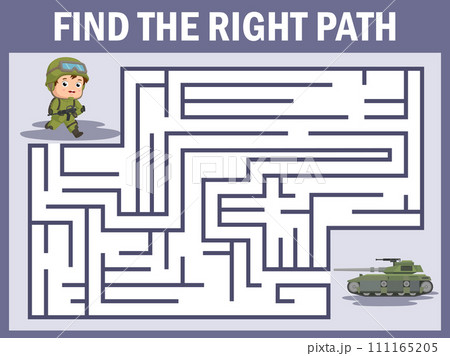 Find the right path from soldier to tank 111165205