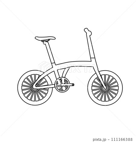 Folding bike icon Folding bike icon 111166388
