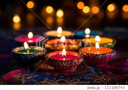Happy Diwali Celebration concept background 111166743