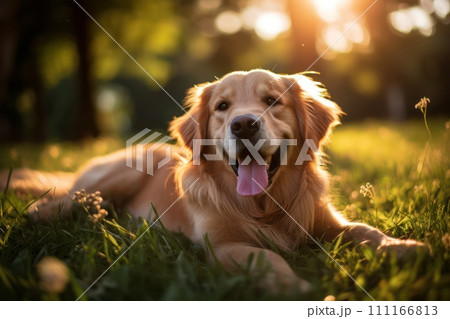 Dogs kids relax A Vacation time,travvel trip, funny Generative AI 111166813