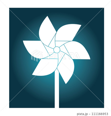 Paper windmill icon 111166953