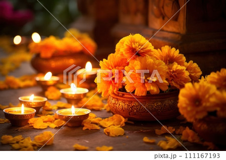 Happy Diwali Celebration concept background Happy Diwali Celebration concept background 111167193