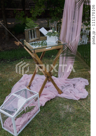 decor of arches and chairs for the wedding ceremony decor of arches and chairs for the wedding ceremony 111170106