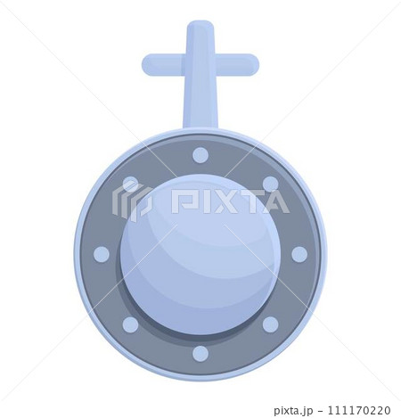 Modern link icon cartoon vector. Fashion cufflink. Accessory metal 111170220