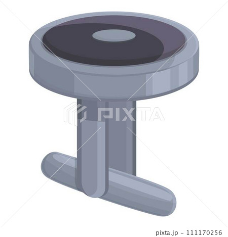 Elegance cufflink icon cartoon vector. Fashion elegant. Style silver 111170256