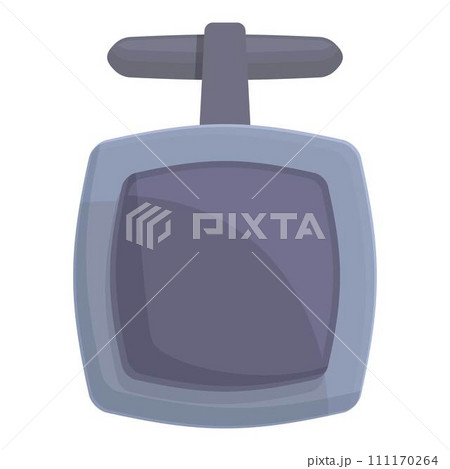 Luxury cufflink icon cartoon vector. Fashion elegance. Silver style 111170264