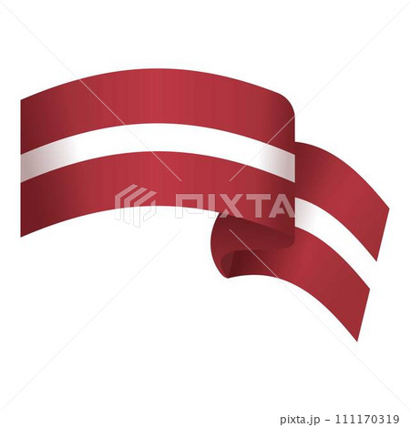 World flag icon cartoon vector. Latvia country. Earth border 111170319