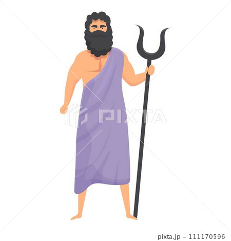 Hades icon cartoon vector. Greek athena. Ancient pantheon 111170596