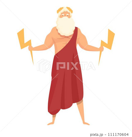 Zeus icon cartoon vector. Greek god. Ancient greece 111170604