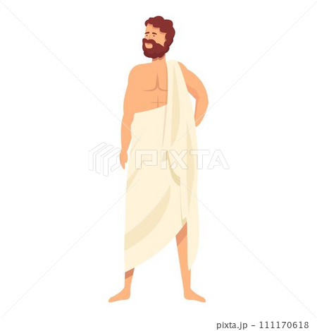 Olymp god icon cartoon vector. Greek ares. Hestia ancient 111170618