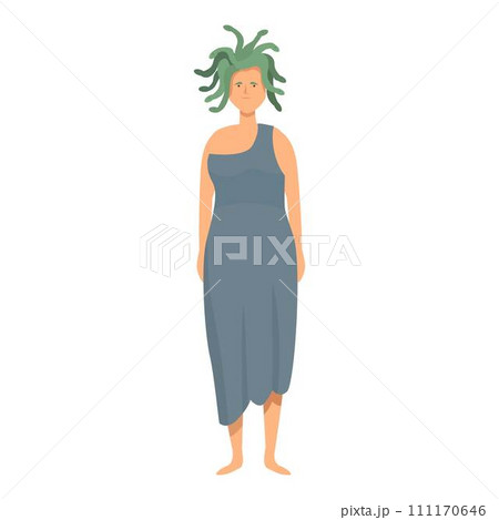 Pandora icon cartoon vector. Greek myth. Ares legend Pandora icon cartoon vector. Greek myth. Ares legend 111170646
