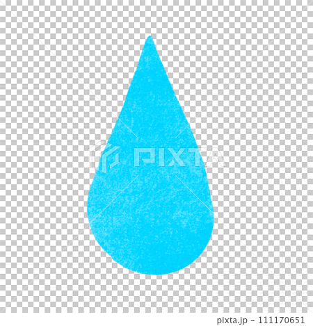 Stamp style simple water drop 111170651