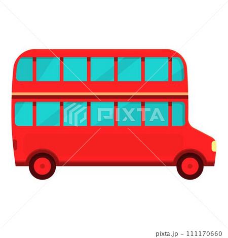 London bus tourist icon cartoon vector. England tour. Old travel 111170660