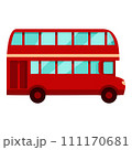 London bus traffic icon cartoon vector. Double tour. Old street 111170681