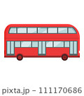 London city bus icon cartoon vector. England tour. Travel street 111170686