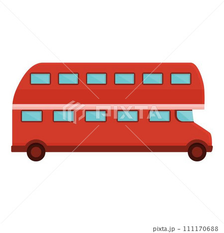 Uk london bus icon cartoon vector. Street tour. City travel 111170688