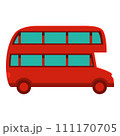 London bus icon cartoon vector. Uk tour. Old travel 111170705