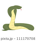 Serpent snake icon cartoon vector. Cobra head. Venom character 111170708