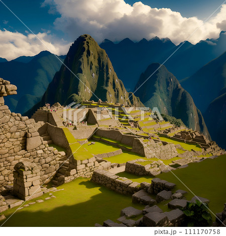 view of the ruins of the ancient fortress 111170758