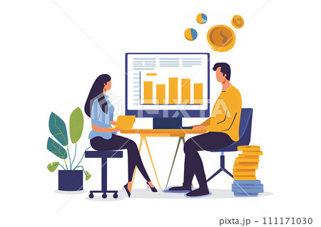 積立投資でパソコンを見ながら資産の運用を考える 積立投資でパソコンを見ながら資産の運用を考える 111171030