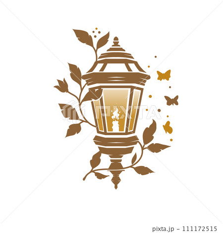 vintage lanterns with floral and butterfly vintage lanterns with floral and butterfly 111172515