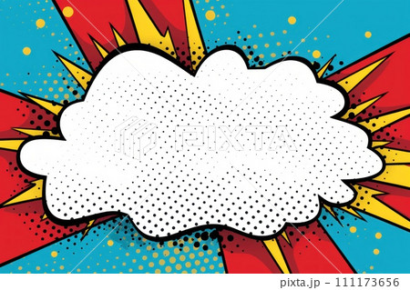 Speech bubble burst comic art illustration 111173656