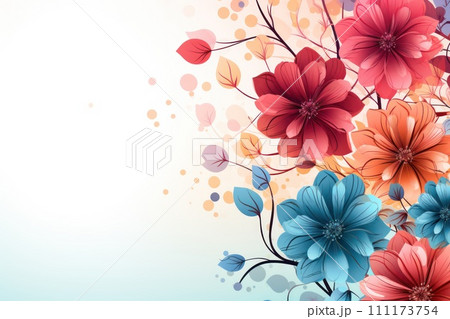 flower flora blossom background, Generative AI 111173754