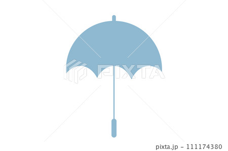 青い傘のアイコン 青い傘のアイコン 111174380