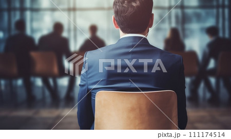 job interview, Recruitment, CV, Resume, contract and business employment concept, AI Generative 111174514