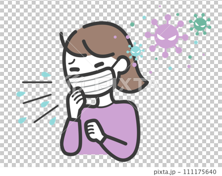 一名女性感染病毒且出現不適 111175640