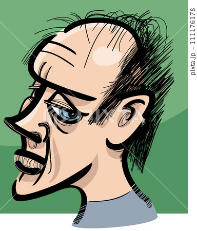 pensive adult man artistic drawing illustration pensive adult man artistic drawing illustration 111176178