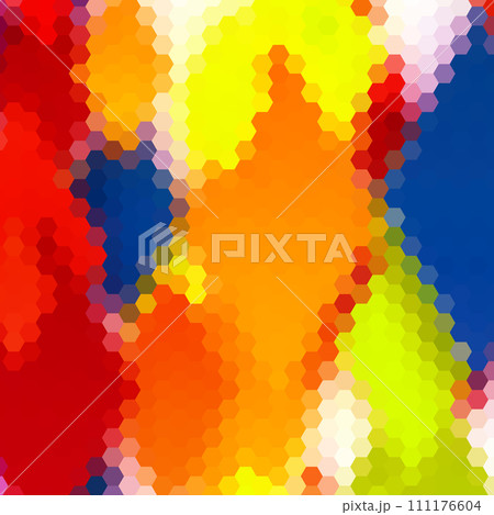 Abstract vector background. Geometric image. polygonal style. Beige pixel. Color hexagon. eps 10 111176604