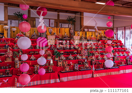 春の堤治神社、美濃地の雛祭〈愛知県一宮市〉 春の堤治神社、美濃地の雛祭〈愛知県一宮市〉 111177101
