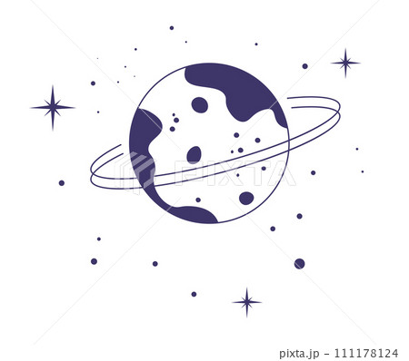 Mystic planet with stars, magic and esoteric Mystic planet with stars, magic and esoteric 111178124