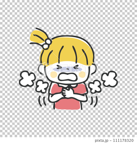 咳をする子供のイラスト 111178320