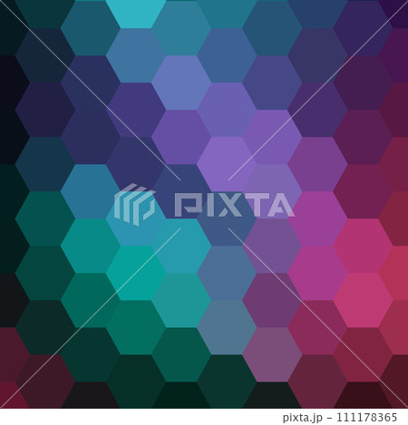 Abstract vector geometric background. template for presentation, advertising, banner, cover and more. Color hexagon. eps 10 111178365