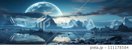 Iceberg reflected in the water. It represents the power of nature. Watching makes one feel impressed, calm, curious. Ideal for using pictures as teaching materials about nature, science or philosophy. Iceberg reflected in the water. It represents the power of nature. Watching makes one feel impressed, calm, curious. Ideal for using pictures as teaching materials about nature, science or philosophy. 111178584