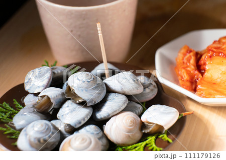 ながらみ　日本酒　貝 111179126