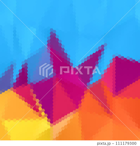 Color hexagon background. Vector graphics. Presentation template. eps 10 111179300