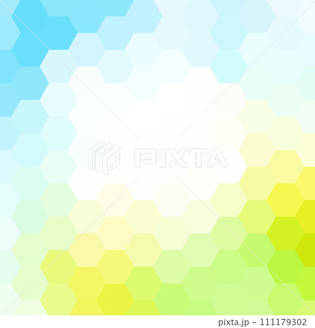 Color geometric background. Hexagonal abstract vector background in polygonal style. eps 10 111179302