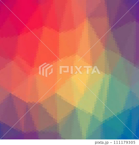 Color hexagon background in polygonal style. Vector template for presentations, advertisements, brochures, banners and more. eps 10 111179305