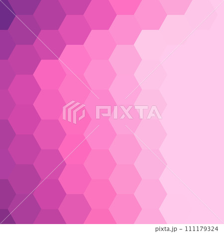 background hexagon pattern, template. Pink...のイラスト素材 [111179324] - PIXTA