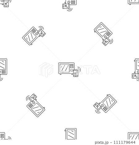 Smart microwave pattern seamless vector repeat geometric for any web design 111179644